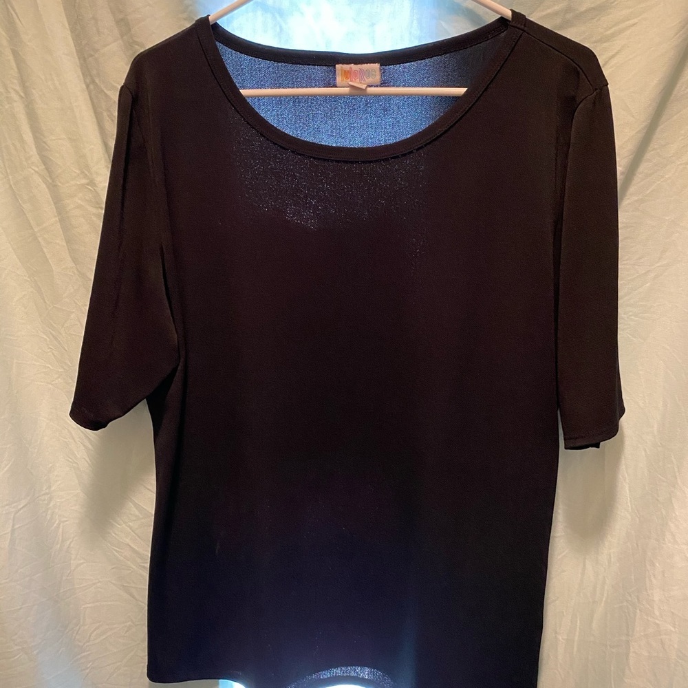 LuLaRoe black dress shirt or casual shirt 3X